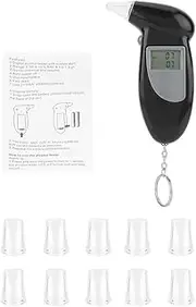 Alcohol Tester,Professional Digital Breath Alcohol Tester Portable LCD Screen Alcohol Breath Tester with Mouthpieces(10Pcs)