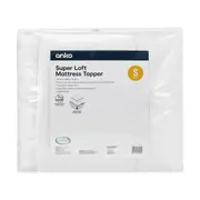 Super Loft Mattress Topper - Single Bed, White