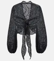 [Alexandra Miro] Alexandra Miro Tabitha lace top AU 14 black