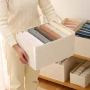 Storage Box Durable Widely Applied Multi-grids Folding Wardrobe Storage Box