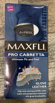 Maxfli Pro Cabretta Mens Leather Golf Glove White Size XL