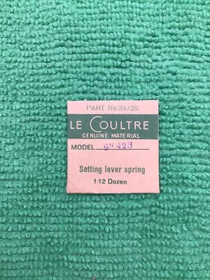 Jaeger Lecoultre Setting Lever Spring Cal. 9” 428 Part 445 24/25, NOS