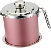 FUNOMOCYA Oil Strainer Pot with Fine Mesh Filter Grease Keeper for Cooking Oil Ergonomic Handle for Home and Restaurant Use