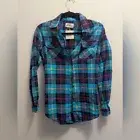 Inso blue plaid top, 100% cotton. Sz M. #5