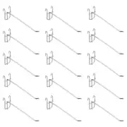15Pcs 7.87" Pegboard Hook Display Hook, Grid Wall Bracket Peg Board Display Hook