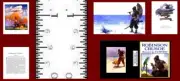 1:24 SCALE MINIATURE BOOK ROBINSON CRUSOE ILLUSTRATED N. C. WYETH