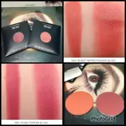2 M·A·C Cosmetics FEVER & BURNT PEPPER Blush Palette Refills, Discontinued, NIB