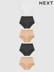 Praline Nude Full Brief Microfibre Knickers 5 Pack (327035) | $30