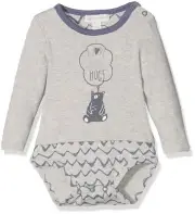 Pumpkin Patch Baby Boys'' Bear Hug Bodysuit, Grey Marle, 0-3 Months
