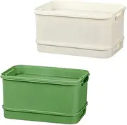 B Baosity 2 Pieces Sprouts Tray Sprouting Container Reusable Gardening Tool Growing Kit Starter Tray for Indoor Home Garden Office