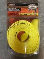 KEEPER RECOVERY STRAP 2" X 15,000 LBS 20 FT X 7000 LBS 02922 YELLOW
