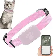 GPS Cat Collar,GPS Collar for Pet Kitten - Comfortable to Wear Pet Cat Locate Accessory for Large Small Puppy Kitten
