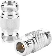 Type N Female to Female RF Connector Coaxial Adapter Test Converter for RF Connection 2pcs