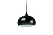 Kirby Inverted Bowl Metal Cord Drop Pendant Light Lamp - Black.