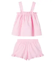 [Vilebrequin Kids] Vilebrequin Kids Gleep cotton top and shorts set Y 10 pink