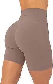 [PAVOI ACTIVE] Sculpting Shorts | High Waisted Butt Shaping 6" Women's Biker Low Impact Shorts | FlexFlow