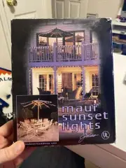 Maui Sunset Lights Patio Umbrella Lighting System Outdoor/Indoor New In Box
