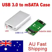 mSATA SSD to USB 3.0 Converter Adapter External Aluminum Hi-Speed Enclosure Case