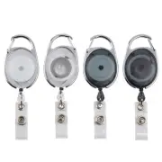 Office Depot Brand Carabiner-Style ID Card Reels, Assorted Colors, Pack Of 4