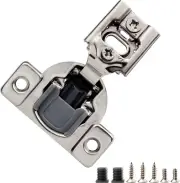 48 Pack Soft Close Cabinet Hinges 1/2 Inch Overlay Soft Close Hinges for Kitchen