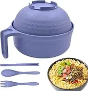 Lpsdssre Microwave Ramen Cooker | Ramen Noodle Bowl | Instant Ramen Maker | Dishwasher Safe Pasta Cooker | Quick Ramen Cooking Versatile Cooking for Cooking Food and Vegetables, Apartment Accessories