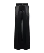 The Row Encore Straight-Leg Satin Pants US6 Black