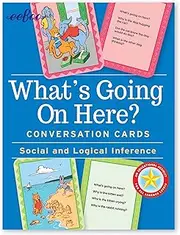 eeBoo What's Going on Here Social Conversation Flash Cards for Kids