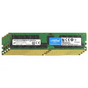 Crucial 64GB (4x 16GB) 2666MHz DDR4 ECC RDIMM 288-Pin 1.2V 2Rx4 Server Memory