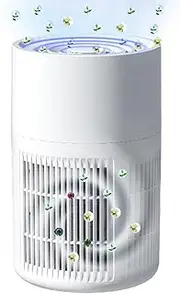 Air purifier for Bedroom Air Cleaner,H13 HEPA Filters purifiers,Aromatherapy tablets with addition of essential oils to improve sleep,Portable 20db Quiet Air Filter purifier,Home,office,and car use