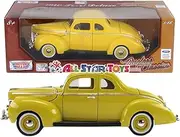 1940 Ford Coupe Deluxe Yellow 1/18 by Motormax 73108