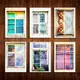 【老屋顏工作室】「幾何」鐵窗花明信片套組 III（6入） TAAZE讀冊生活網路書店