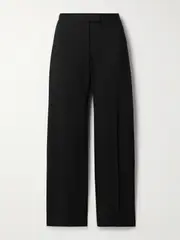 [KHAITE] KHAITE - Cam Woven Straight-leg Pants - Black - US10 US 10 Black
