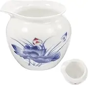 Amosfun Ceramic Gravy Boat Dripless Dipping Sauce Cup for Elegant Dining for Soy Sauce Ketchup and Gravy Serving Present for Housewarming and Special Occasions