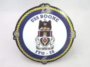 7" Clock Face US Navy Ship USS BOONE FFG-28 Badge Don't Tread On Me