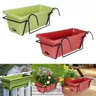 Balcony Railing Planter Home Decor Window Box Planter for Outside Yard Porch