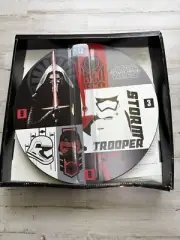 13.5" Disney Star Wars The Force Awakens Storm Trooper Battery Wood Wall Clock