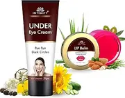 INTIMIFY Under Eye Cream For Dark Circles For Women & Men, Lip Balm For Women & Men (Pack of 2)