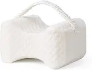Xcellent Global Memory Foam Knee Pillow with Washable Cover, for Side Sleepers, Hip Leg Pillows for Sleeping, Spacer Cushion for Sciatica Relief, Back Pain, Leg Pain, Pregnancy, Hip and Joint Pain