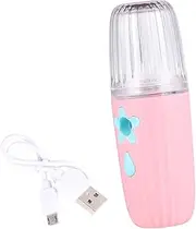 Baluue 1pc Hydrating Instrument Portable Face Steamer Facial Spray Machine Face Misting Device Hot Spray Body Steamer Face and Hair Steamer Humidifier Nano Face Humidifer Pink Abs