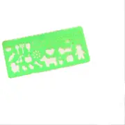 4pcs/Set Cartoon DIY Painting Set Ruler Creative Animal Aircraft Model Supplies For Kids Plastic Drawing Template Painting Ruler