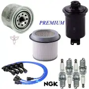 Tune Up Kit Filters Cap Wire Spark Plugs For MITSUBISHI MIRAGE L4 1.6L 1989 (for: Mitsubishi)