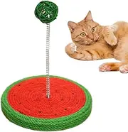 Kezvmhy Cat Sisal Toy - Sisal Cat Toy, Floor Kitten Scratch Pad, Cute Springball Cat Scratch Board, Floor Grab Pad for Wall, Sofa, Carpet, Furniture Protector for Sofa