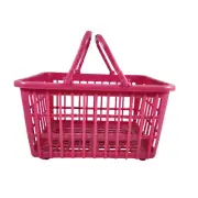 Pink Mini Shopping Basket 3 x 5.5 x 4 Inches