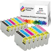 12 Pack (2BK,2C,2M,2Y,2LC,2LM) Compatible Ink for Epson 81N for Epson Artisan 1430 635 725 730 835 837 Stylus Photo 1410 R290 R390 RX590 RX610 RX690 TX700W TX710W TX800FW TX810FW Stylus T50 TX650