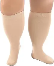 Wide Calf Compression Socks for Women Men Plus Size Compression Socks 4-7XL Circulation 20-30mmHg Support Knee High Stockings