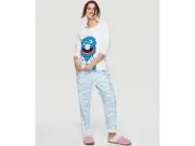 Peter Alexander Women’s Grover LS Top/Matching Flannelette PJ Pants Size S-BNWT