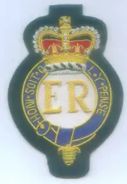 Queen Elizabeth II Royal Order Garter Windsor Monogram Cipher Letter Crest Patch