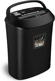 Paper Shredder 58dB 14-Sheet Cross-Cut Shredder with US Patented Cutter Also Shreds Card/CD Heavy Duty Paper Shredder for Home Office Durable&Fast with Auto Jam Proof 6.6-Gallon Bin (ETL)