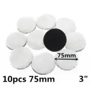White Polishing Pad Buffer Sanding On-Car Artificial Wool Buffing Portable