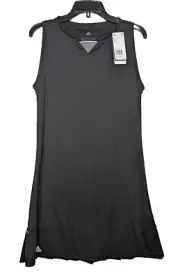 Adidas Climalite Women's Black Athletic Club Dress Size Large Sleeveless DW8691